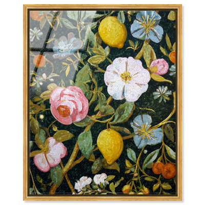 Summer Harvest I Framed Acrylic Print Botanical Wall Art by Art Remedy, Gold Frame, 16 x 20