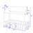 Buteau Twin Size House Bed with Fence-1145251956