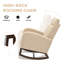 Chaise berçante avec repose-pieds Teedy-227987056