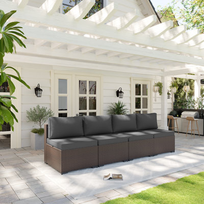 Patio Safo pour 4 personnes avec coussins