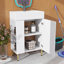 Petit meuble-lavabo avec lavabo simple en céramique-414888839