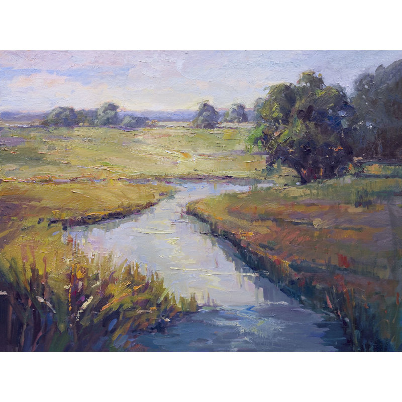 John Beard Collection''s Last Light On Giclee Canvas Hand Embellished Art, 30" H x 40" W X 2" D, Unframed