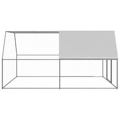 Cage à poulet en acier galvanisé 9,8 pi x 13,1 pi x 6,6 pi vidaXL
