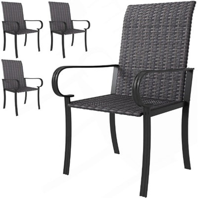 Set Of 2 Dining Chairs With Armrest