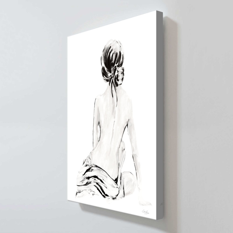"Impressionistic Soft Nude I" by Stella Chang Print on Canvas, 30" H x 18" W x 1" D