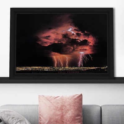 "Lightning" by Ralph Wetmore Framed Print Under Acrylic
