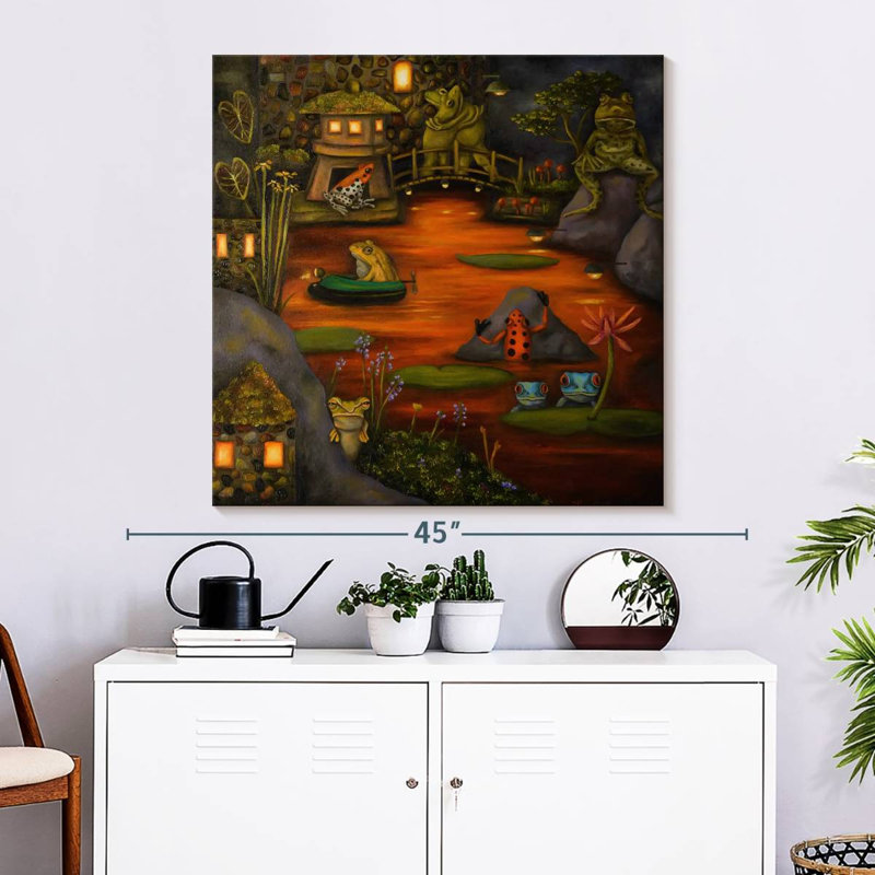 Brampt Frogland II, 33" H x 33" W