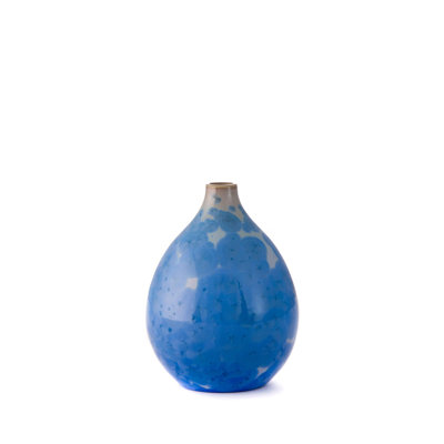 Crystalline Handmade Stoneware Table Vase