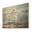 Charm fleur de marguerite blanche - marguerites, art mural sur bois de pin naturel-101406937