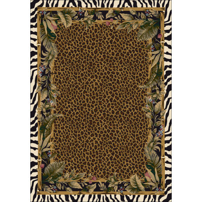 Alminus Jungle Safari Skins Animal Print Area Rug