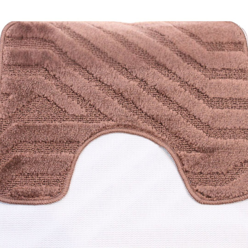 Polypropylene Plastic Bath Mat, Brown