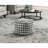 Modern Square Pouf Pattered Black White Fabric Upholstered Ottoman, Non-Slip Floor Pouf, Bean Bag Chair, 1Pc Sitting Pouf