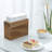 Solid Acacia Wood Upright Napkin Holder