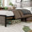 Bed Frame Queen Size, Platform Bed Frame With Storage LED Light Headboard And 2 USB, No Noise,No Spring Mattress Required And Simple Assembly Tools-62995122