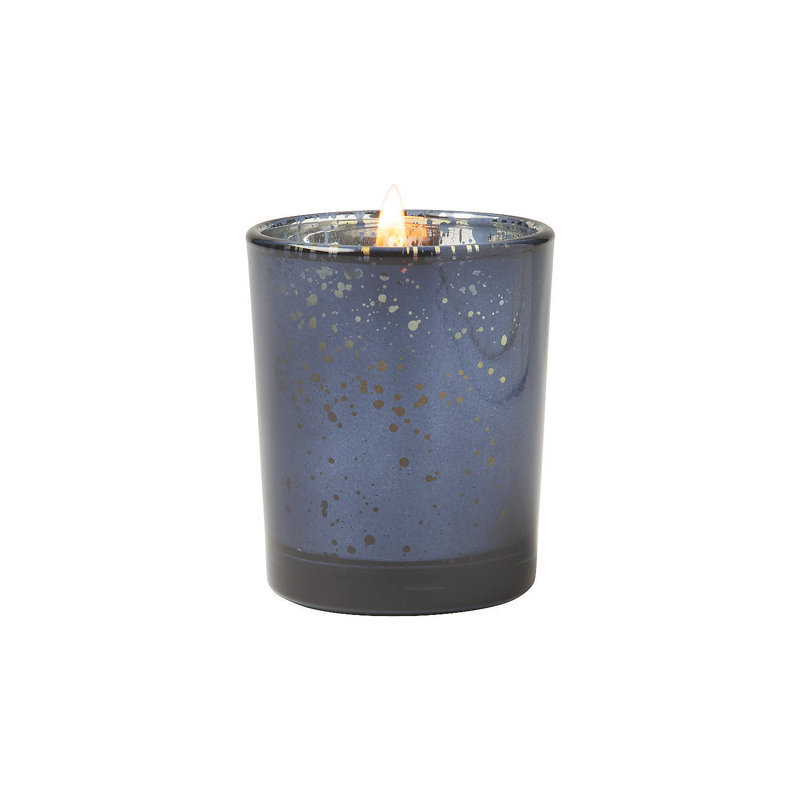 Glass Tabletop Votive Holder Set, 12, Navy