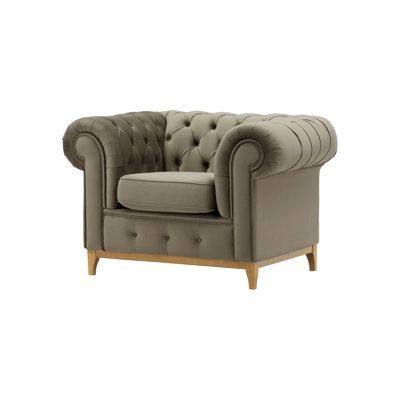 Frye Velvet Chesterfield Chair