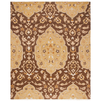 Tapis floral en laine Truett