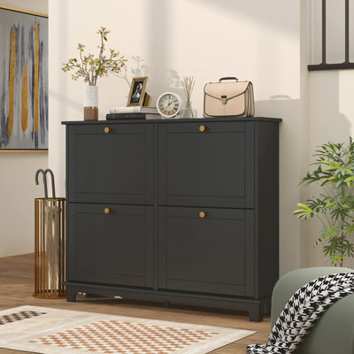 16 Pair Shoe Storage Cabinet