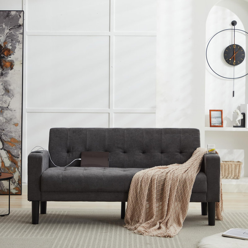 2 Seater Sofa, Dark Gray