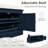 Linen Blend Upholstered Storage Bench-1202489369