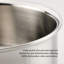 "V1: Probond® Luxe 5-Piece Professional Clad Stainless Steel Skillet Set 5-Piece Set  (8.5”Skillet, 3Qt Saucepans, And 3.5Qt Sauté)"