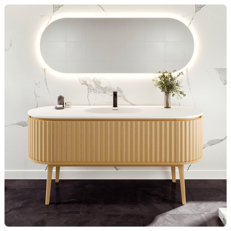 Meuble-lavabo simple 64 po avec plateau Haven