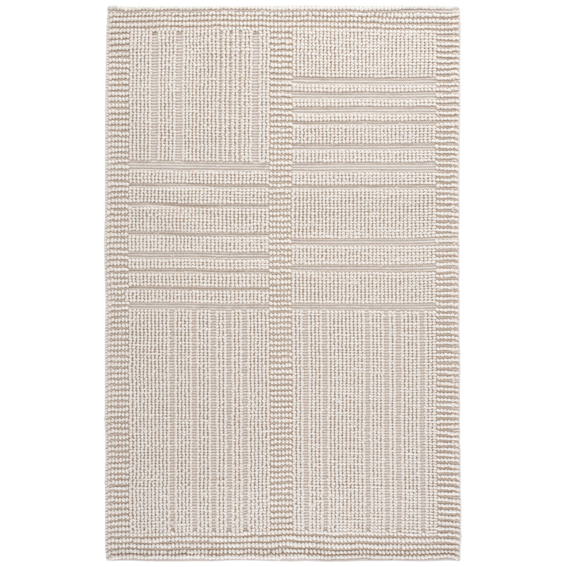 Natura Hand Woven Wool; Cotton; Recycled P.E.T Solid Color Indoor Rug, Rectangle 6' x 9'