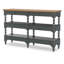 Console de rangement à pieds tournés rétro Country Country (4 tiroirs, 2 tablettes ouvertes)-616649683