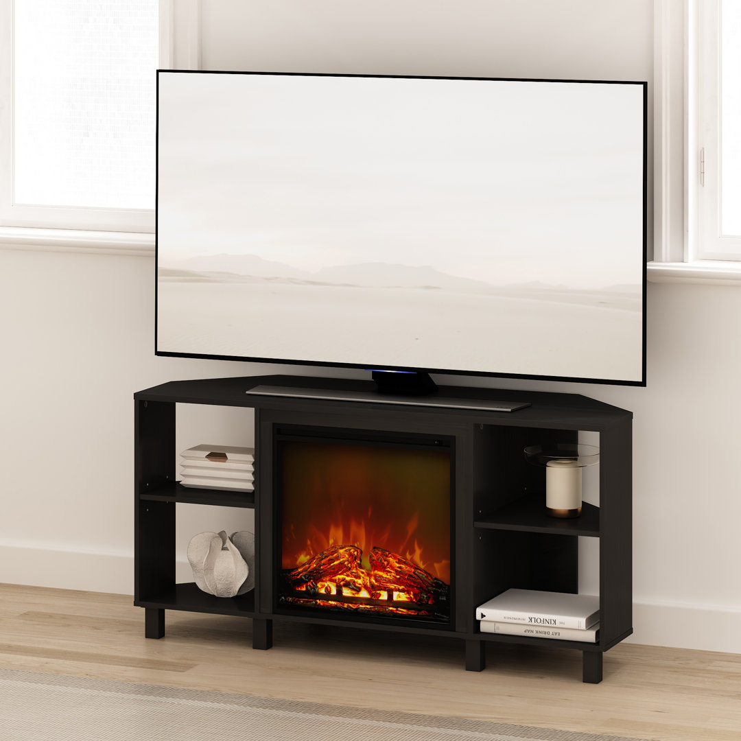 TV Stand for TVs up to 55" with Fireplace Included Latitude Run®