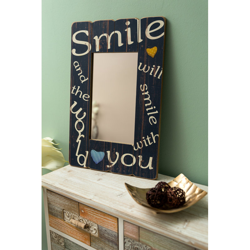 Duxbury Wood Flat Wall Mirror
