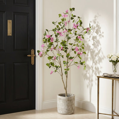 Arbre de bougainvillée artificiel 5 pi pour patio, porche et salon