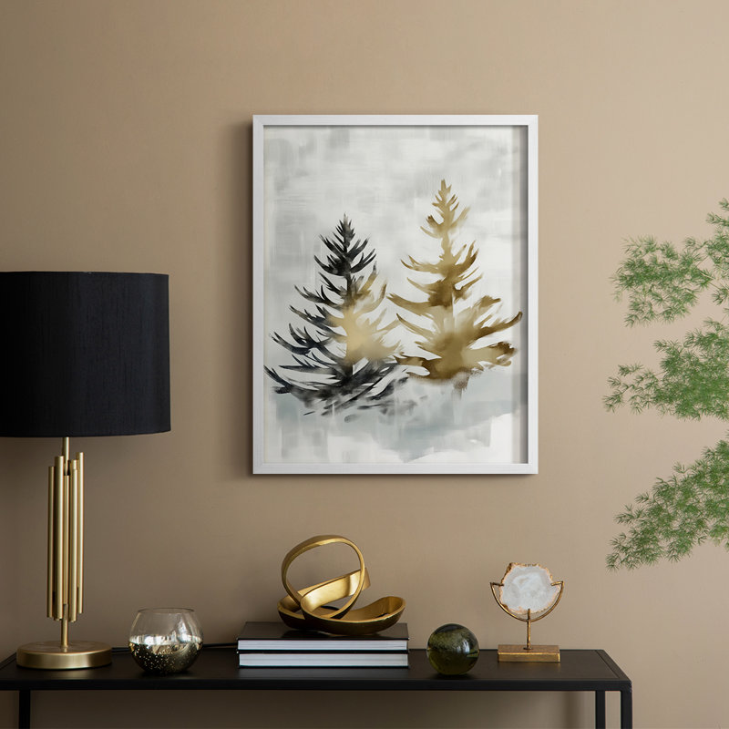 Reproduction encadrée - bois massif, H 11 po x l 9 po, Blanc