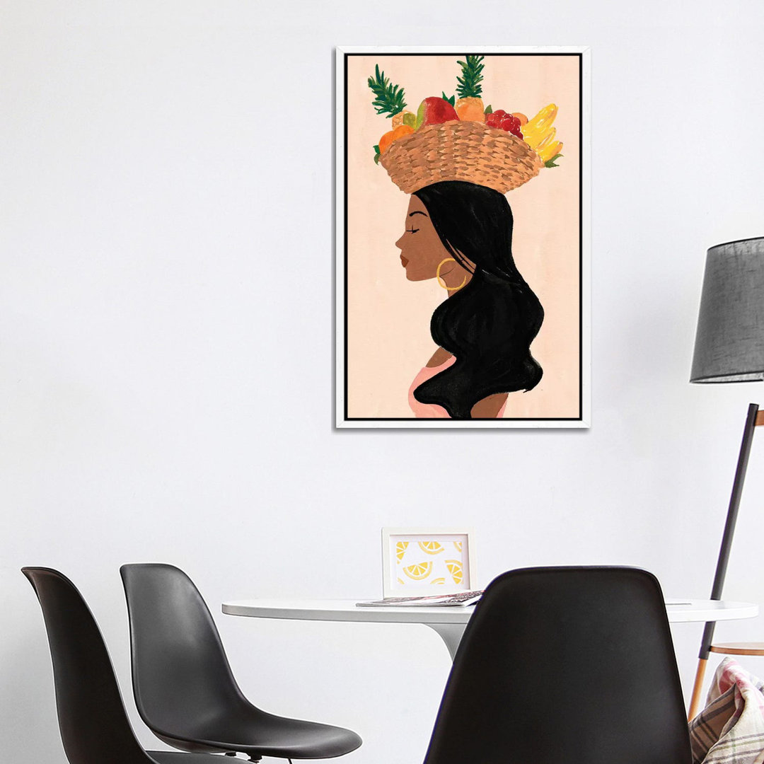 Valentina's Fruit Basket von Sabina Fenn - Galerie-umwickelte Leinwand Giclée auf Leinwand