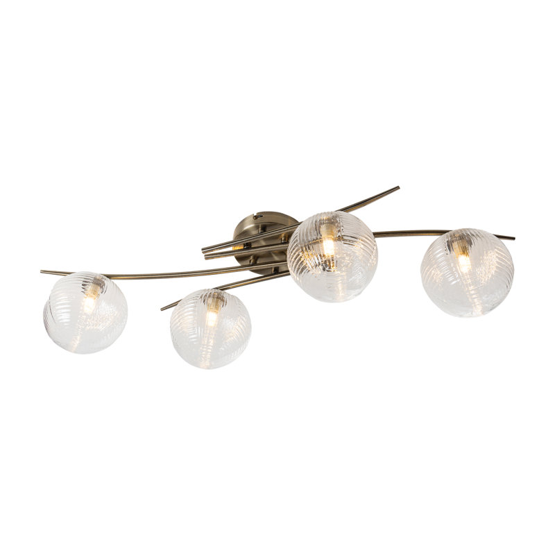 Glass Semi Flush Mount