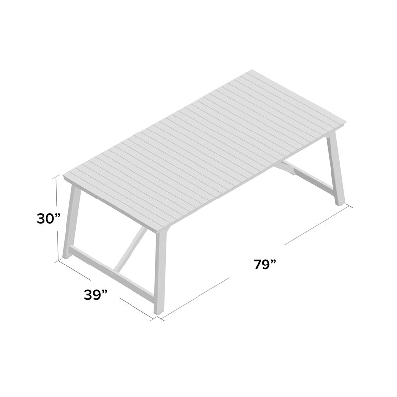 Anautica Outdoor Patio 9pc Dining Set, Gray