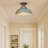 Mercado Steel Semi Flush Mount-431971662