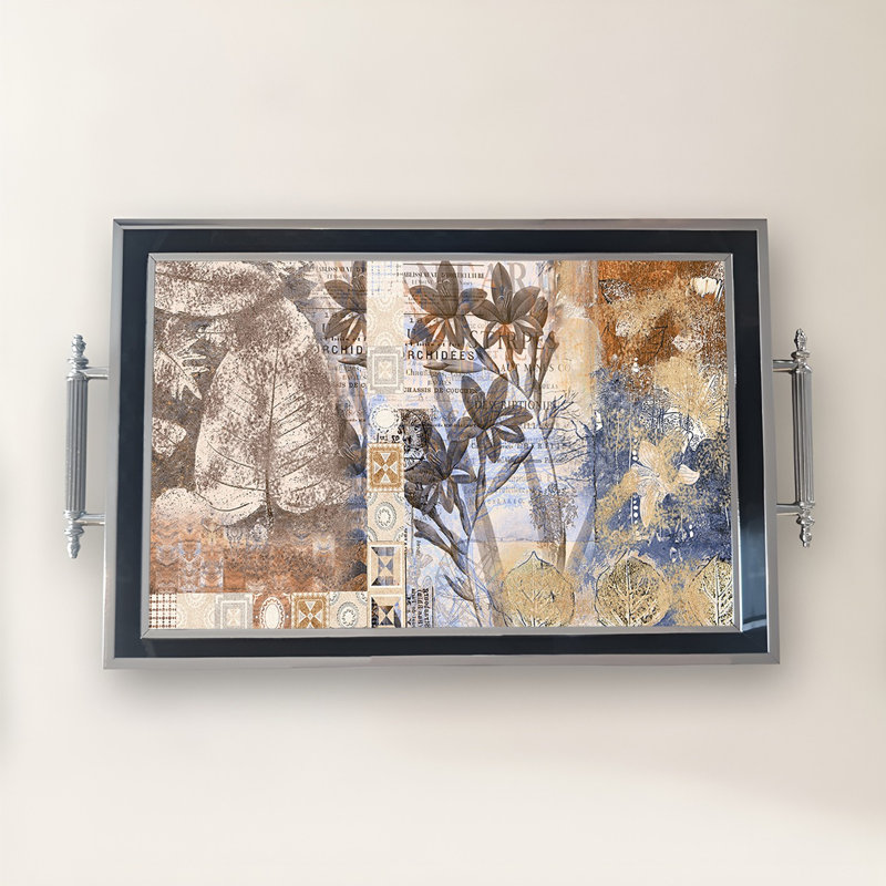 Elegant Glass Tray, 19.7 x 11.4 x 1.4 inches | 100% Durable Glass Construction | Easy to Clean with Damp Cloth | Ideal for Serving, Decorative Display, and Organizing | Stylish Addition to Home Décor