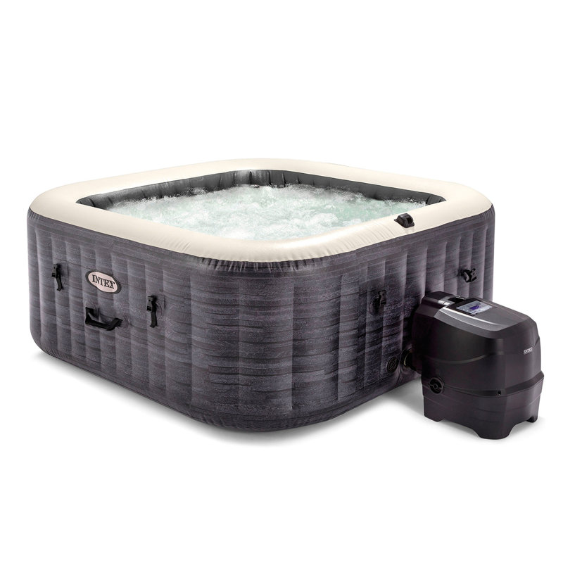 Intex 120 Volt 4 Person 140 - Jet Plastic Round Inflatable Hot Tub