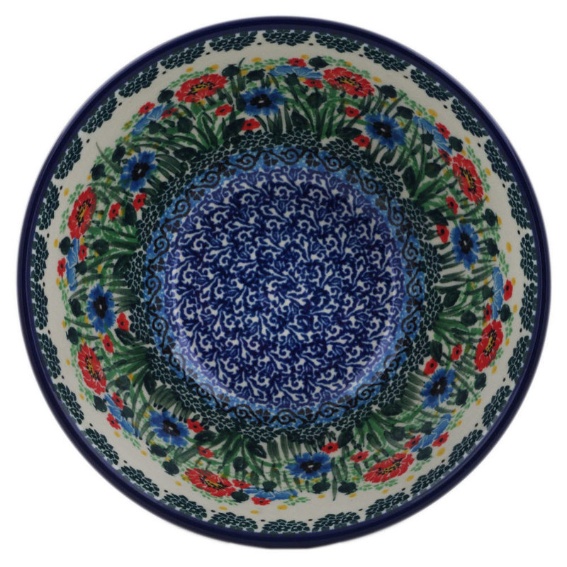Polish Pottery Stoneware 24 oz Salad Bowl