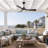 52" Indoor/Outdoor Ceiling Fan with Light and Remote, Dimmable 3CCT LED, Reversible DC Motor, 6-Speed, Covered Patio Fan for Porch Gazebo