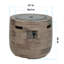 Foyer en chêne Oak Barrel