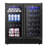 30" Wine And Beverage Refrigerator Black 33 Bottle And 130 Can Built-In/Freestanding Wine Cooler With Basket Dual Zone