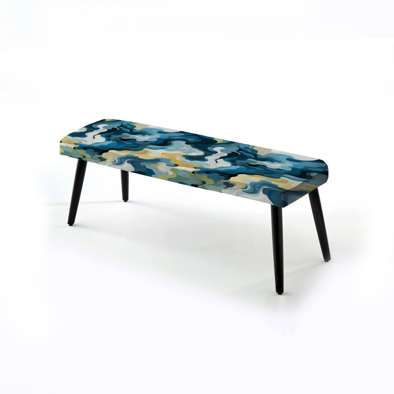 Blue - Nomadic Blue Camouflage - Banc rembourré noir camouflage