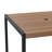 Agit Indoor/Outdoor Square Steel Framed Table with 4 Stackable Faux Teak Chairs-69347596-69347603