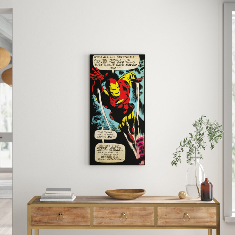 Iron Man Strength Graphic Art Print on Canvas