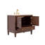 Meuble-lavabo simple 35,90544 po avec plateau en marbre
