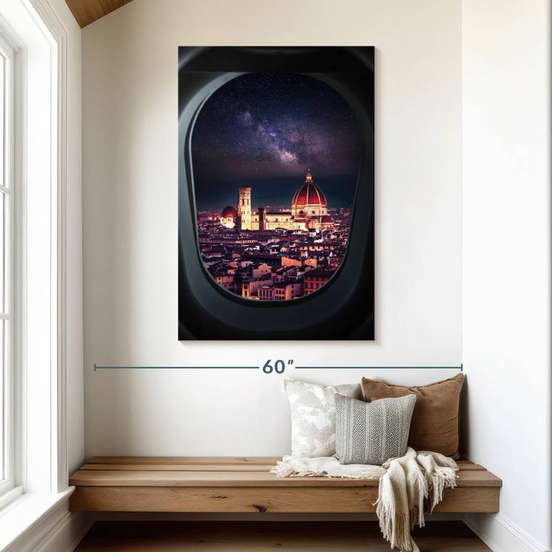 Aime Florence From Plane Window, 48" H x 32" W