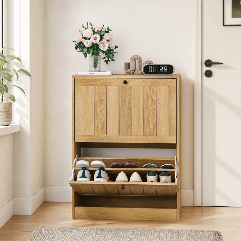12 Pair Shoe Storage Cabinet