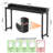 Dakera 70.8'' W Overbed Table with Wheels, Rolling Bed Desk, Writing Desk for Queen/Full Size Bed, MDF Panel + Metal Legs-841456726