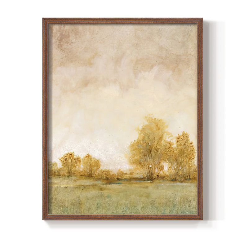 «Carefree Day I», reproduction encadrée - bois massif, Brun, H 14 po x l 11 po